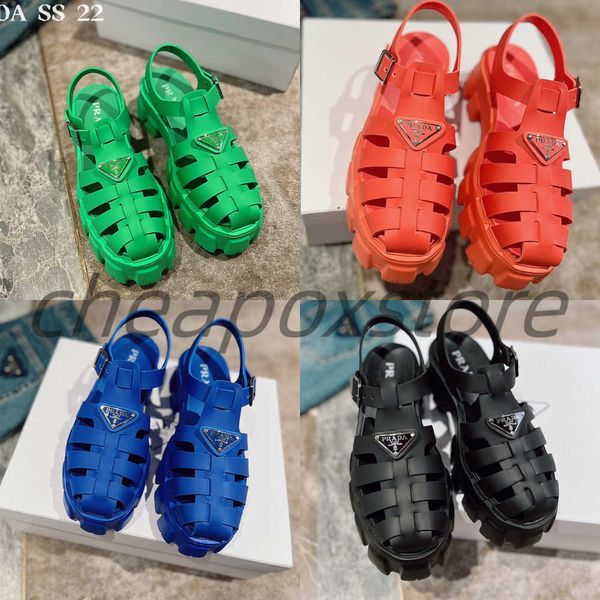 new designer sandals rubber thick soled gear hollow baotou ladies casual heightening prada buckle roman tide outdoor beach sandal, Black
new designer sandals rubber thick soled gear hollow baotou ladies casual heightening prada buckle roman tide outdoor beach sandal, Black