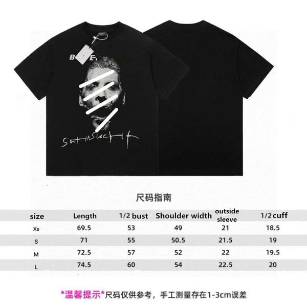 2023 summer mens t shirts designer bal casual man womens tees with letters print short sleeves sell luxury men hip hop fashion clothes paris, White;black
2023 summer mens t shirts designer bal casual man womens tees with letters print short sleeves sell luxury men hip hop fashion clothes paris, White;black