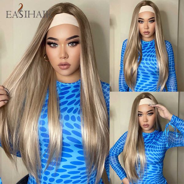 synthetic wigs easihair long straight brown blonde synthetic headband wigs for women highlight natural hair heat resistant cosplay 230227, Black
synthetic wigs easihair long straight brown blonde synthetic headband wigs for women highlight natural hair heat resistant cosplay 230227, Black