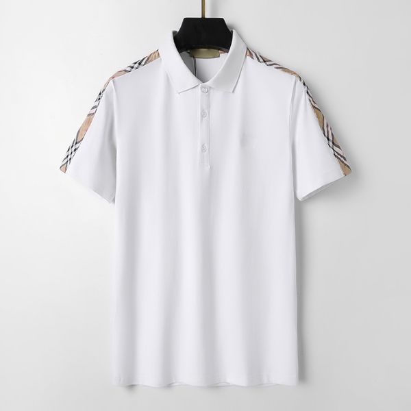 23 mens stylist polo shirts luxury men's polos designer clothing short sleeves fashion summer t-shirts striped lattice shirt casual tee, White;black
23 mens stylist polo shirts luxury men's polos designer clothing short sleeves fashion summer t-shirts striped lattice shirt casual tee, White;black