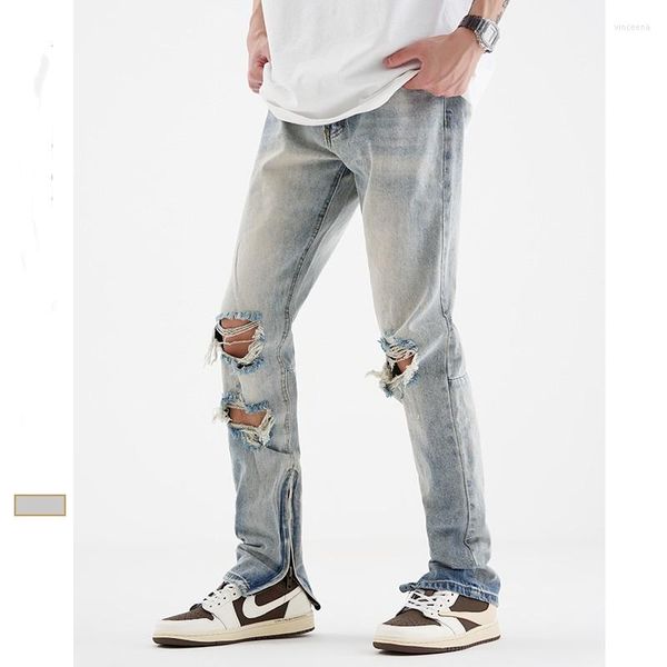 men's jeans light blue men's high street ripped pants 2023 summer tide brand loose straight retro hip hop wash designer vintage
men's jeans light blue men's high street ripped pants 2023 summer tide brand loose straight retro hip hop wash designer vintage
