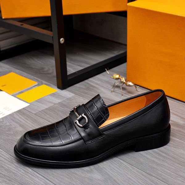 fashion 2023 men genuine leather dress shoes men's business casual classic loafers gentlemen brand party wedding flats size 38-44, Black
fashion 2023 men genuine leather dress shoes men's business casual classic loafers gentlemen brand party wedding flats size 38-44, Black