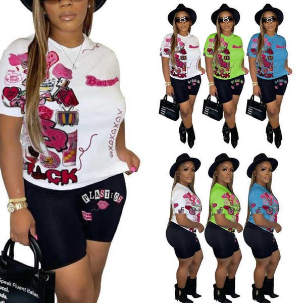 2023 women fashion printed tracksuits casual two piece set short sleeve t-shirt shorts outfits summer jogging suit sportswear, Gray
2023 women fashion printed tracksuits casual two piece set short sleeve t-shirt shorts outfits summer jogging suit sportswear, Gray