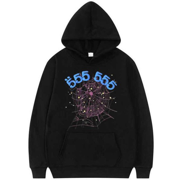 fashion creativity sp5der 555555 angel number hoodie men women spider web pattern sweatshirt loose clothing y0927, Black
fashion creativity sp5der 555555 angel number hoodie men women spider web pattern sweatshirt loose clothing y0927, Black