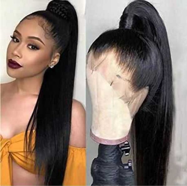 new front lace fashion wig women's mid length straight hair lace wig headcover230323, Black
new front lace fashion wig women's mid length straight hair lace wig headcover230323, Black