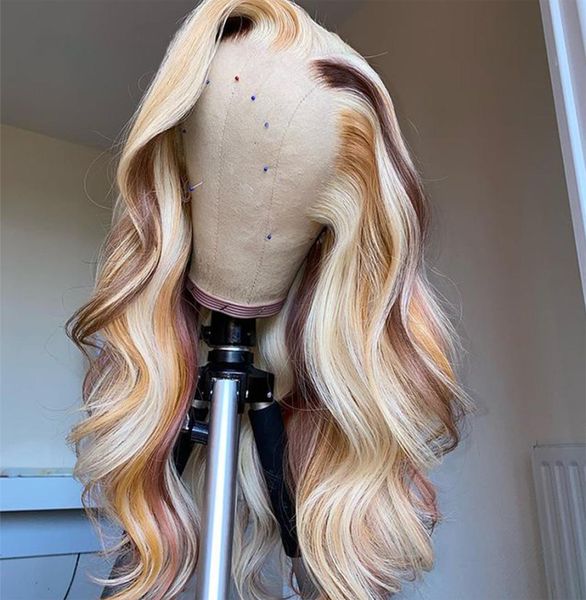 30 inch brazilian human hair highlight wig 180 13x4 body wave lace frontal wig for women synthetic8684862, Black
30 inch brazilian human hair highlight wig 180 13x4 body wave lace frontal wig for women synthetic8684862, Black