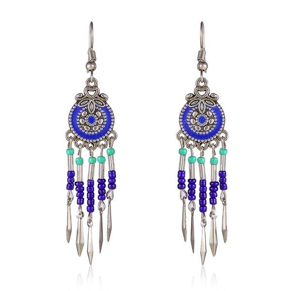 vintage silver color alloy earrings rice beads tassel earrings for women indian jewelry bohemia ethnic water drop earring
vintage silver color alloy earrings rice beads tassel earrings for women indian jewelry bohemia ethnic water drop earring