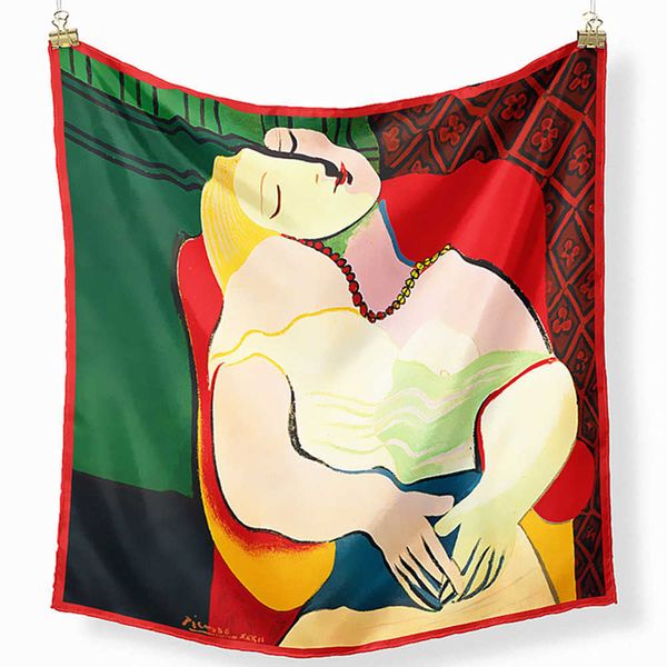 sarongs % twill silk scarf hair bands for women design picasso dream oil painting scarf fashion hijab headband turban tie scarf p230323, Blue;gray
sarongs % twill silk scarf hair bands for women design picasso dream oil painting scarf fashion hijab headband turban tie scarf p230323, Blue;gray