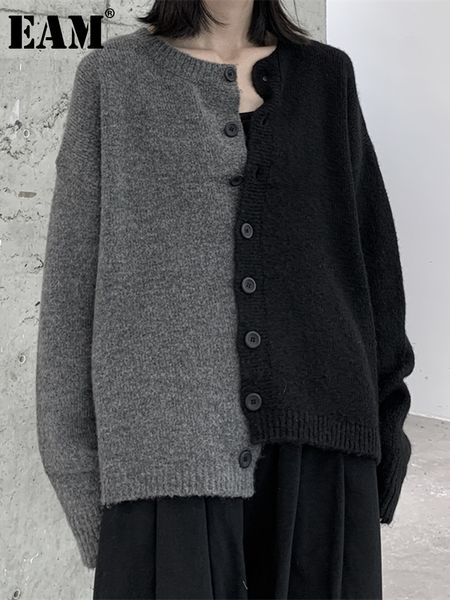 women's knits tees eam colorblock big size knitting cardigan sweater loose fit neck long sleeve women fashion autumn winter 2023 1df247, White
women's knits tees eam colorblock big size knitting cardigan sweater loose fit neck long sleeve women fashion autumn winter 2023 1df247, White