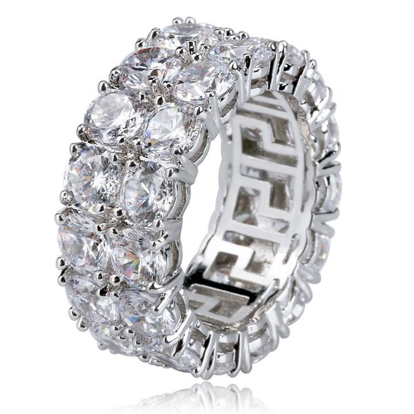 hip hop iced out copper gold silver color plated micro pave cz stone 2 row round ring men women charm jewelry229w
hip hop iced out copper gold silver color plated micro pave cz stone 2 row round ring men women charm jewelry229w