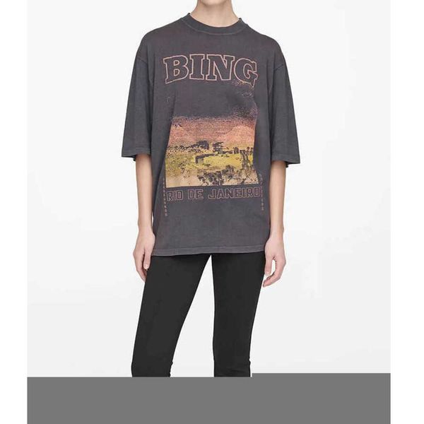 anine bing designer cotton t shirt letter city sunset print loose women short sleeved t-shirt summer tees poloss, White
anine bing designer cotton t shirt letter city sunset print loose women short sleeved t-shirt summer tees poloss, White