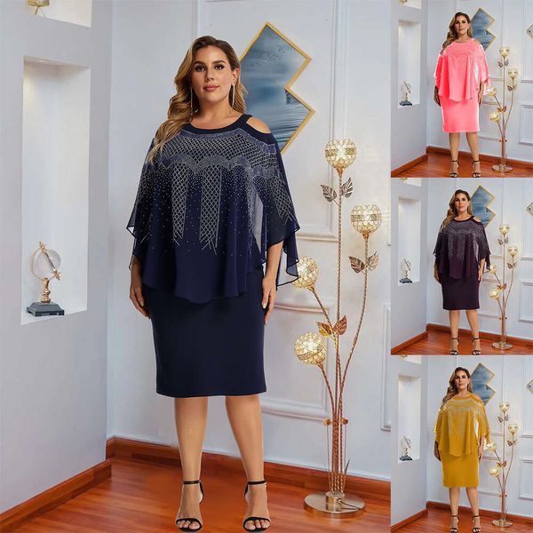 dresses. diy intellectual women's diamond skirt round neck cloak chiffon dress 621042, Black
dresses. diy intellectual women's diamond skirt round neck cloak chiffon dress 621042, Black