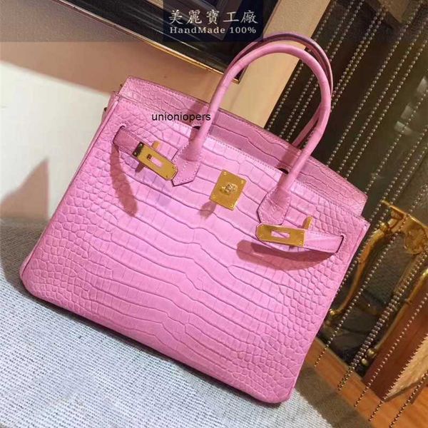 birkin bags full handmade original real crocodile leather bag 30cm women's handbag pink large capacity ayw
birkin bags full handmade original real crocodile leather bag 30cm women's handbag pink large capacity ayw