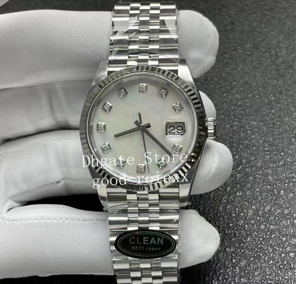 36mm men watch men's clean watches automatic cal.3235 mother of pearl 904l steel jubilee bracelet sapphire eta cleanf 72 hours power re, Slivery;brown
36mm men watch men's clean watches automatic cal.3235 mother of pearl 904l steel jubilee bracelet sapphire eta cleanf 72 hours power re, Slivery;brown