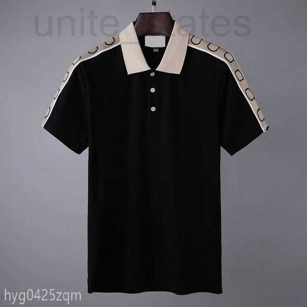 men's polos popular2021ss designer polo shirts men luxury casual mens t shirt snake bee letter print embroidery fashion high street man, White;black