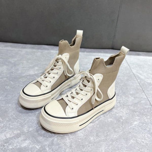 dress shoes spring autumn thin highshoe's thick bottom breathable elastic sports casual skate 230324, Black
dress shoes spring autumn thin highshoe's thick bottom breathable elastic sports casual skate 230324, Black
