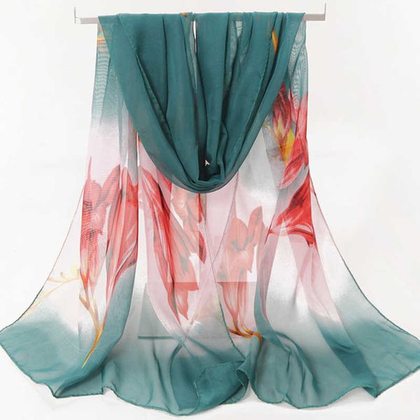sarongs hanxi 150*50cm soft chiffon print floral silk scarf summer women beach wrap p230323, Blue;gray
sarongs hanxi 150*50cm soft chiffon print floral silk scarf summer women beach wrap p230323, Blue;gray