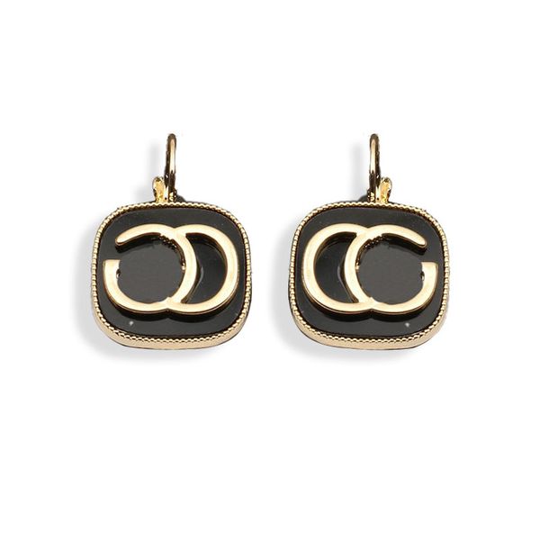 18k gold designer earrings ear stud designers brand letters fashion women crystal rhinestone black earring wedding party jewerlry 8192, Golden;silver
18k gold designer earrings ear stud designers brand letters fashion women crystal rhinestone black earring wedding party jewerlry 8192, Golden;silver