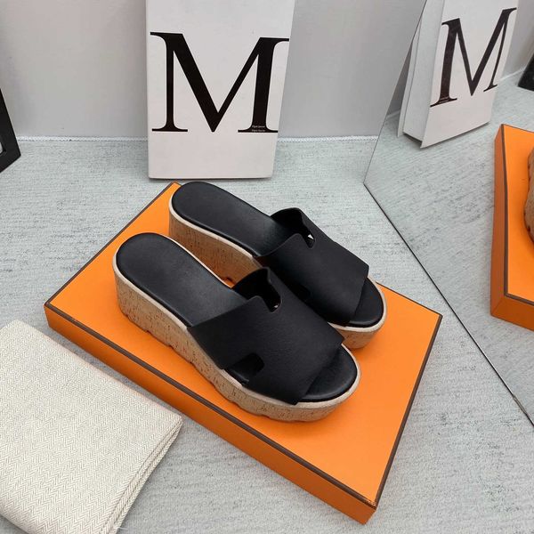 2023 fashion h leather womens sandals slippers slide designer luxury wedge flat high heels flip flops shoes high heels platform rubber sanda, Black
2023 fashion h leather womens sandals slippers slide designer luxury wedge flat high heels flip flops shoes high heels platform rubber sanda, Black