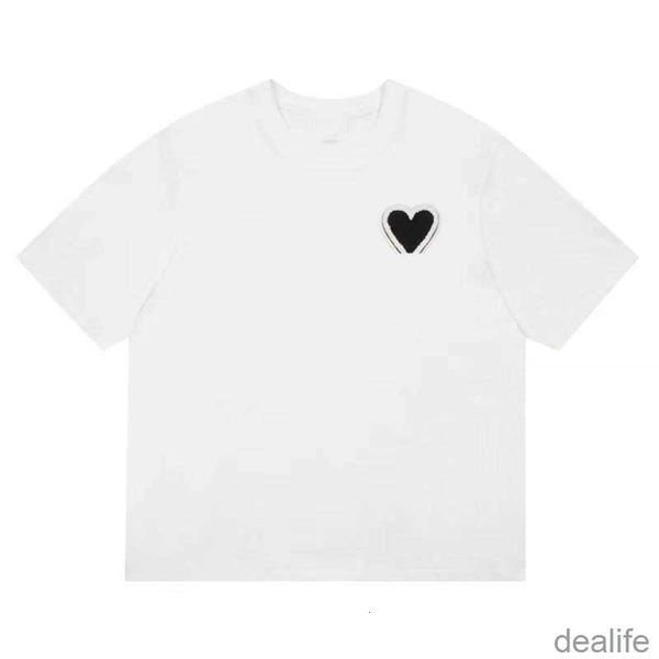 mens t shirt shirts for men designer short sleeve amis embroidered red heart solid color big love round neck tees qeyy, White;black
mens t shirt shirts for men designer short sleeve amis embroidered red heart solid color big love round neck tees qeyy, White;black