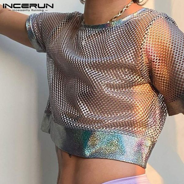 men's tshirts men t shirt see through mesh patchwork streetwear oneck short sleeve crop breathable party casual men clothing s5xl 2303, White;black
men's tshirts men t shirt see through mesh patchwork streetwear oneck short sleeve crop breathable party casual men clothing s5xl 2303, White;black