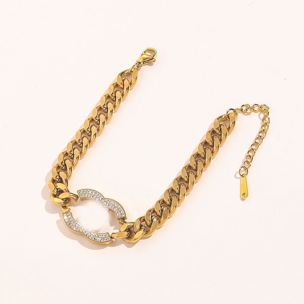 fashion style bracelets women bangle wristband cuff chain designer letter jewelry crystal rhinestone gold plated stainless steel wedding lov, Black
fashion style bracelets women bangle wristband cuff chain designer letter jewelry crystal rhinestone gold plated stainless steel wedding lov, Black