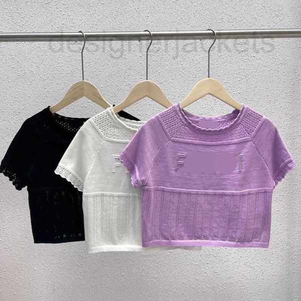 women's t-shirt designer new fashion solid letter jacquard hollow out round neck short knitted spicy girl shows slim weight decreases a, White
women's t-shirt designer new fashion solid letter jacquard hollow out round neck short knitted spicy girl shows slim weight decreases a, White