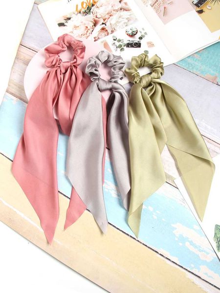 sarongs women hair ties solid color satin bow ribbon scrunchies ponytail scarf headwear female girls elastic hair bands hair accessories p23, Blue;gray
sarongs women hair ties solid color satin bow ribbon scrunchies ponytail scarf headwear female girls elastic hair bands hair accessories p23, Blue;gray