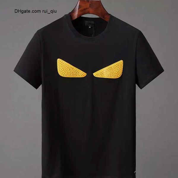 men's designer t shirts pure cotton short sleeve monster yellow eyes pattern high street women couples loose casual t-shirt tees, White;black
men's designer t shirts pure cotton short sleeve monster yellow eyes pattern high street women couples loose casual t-shirt tees, White;black