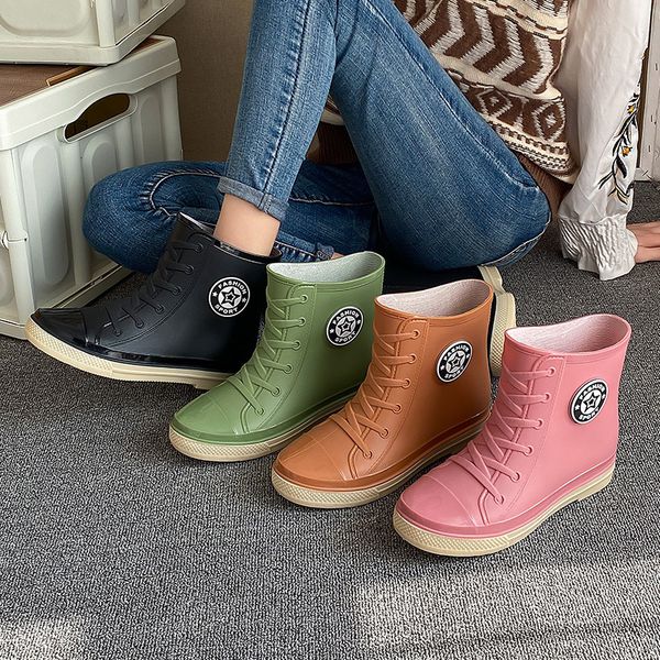 rain boots autumn women's rubber boots fashion waterproof martin boots female colorful rain boots garden non-slip water shoes 35-40 230, Black;red
rain boots autumn women's rubber boots fashion waterproof martin boots female colorful rain boots garden non-slip water shoes 35-40 230, Black;red
