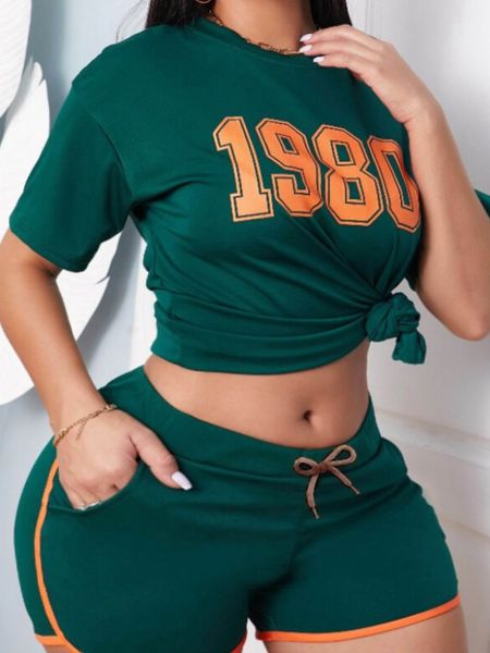 women's plus size pants lw two pieces letter print striped shorts set o neck pants sporty matching outfits 230324, Black
women's plus size pants lw two pieces letter print striped shorts set o neck pants sporty matching outfits 230324, Black
