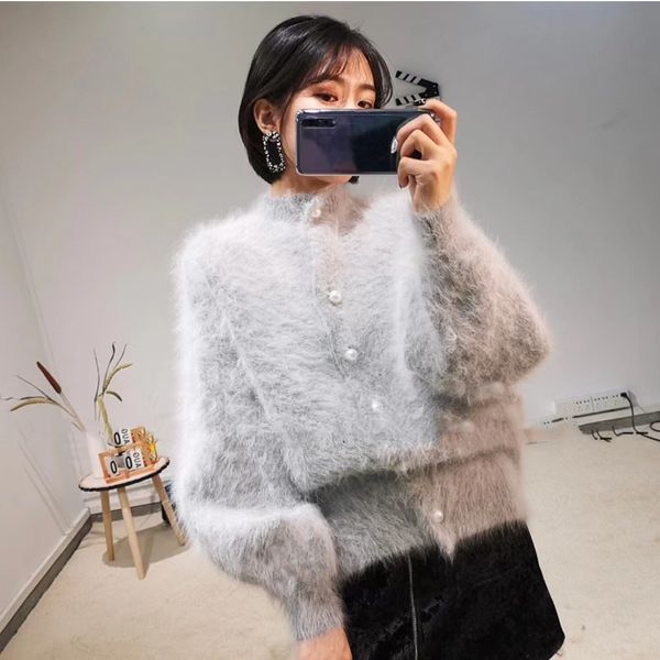 women's knits tees autumn and winter 2023 sable hair coat woman mink cashmere sweater cardigan warm jz165 230324, White
women's knits tees autumn and winter 2023 sable hair coat woman mink cashmere sweater cardigan warm jz165 230324, White