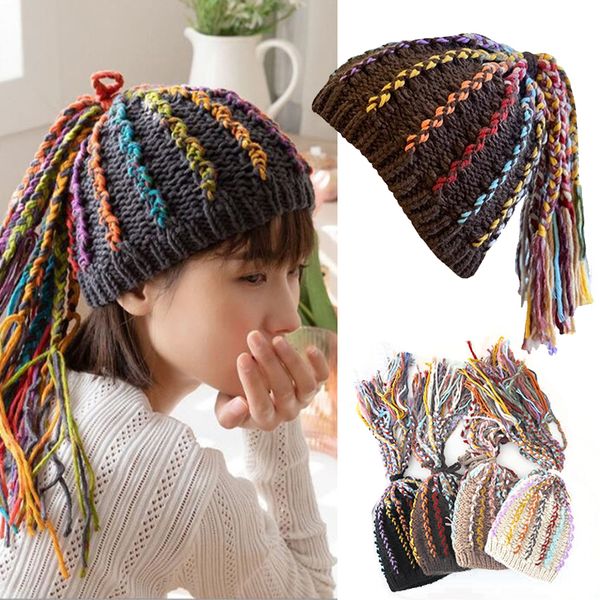 beanieskull caps winter fashion dirty braids pontails hats for women girl keep warm hats women tassel ear protection hat 230324, Blue;gray
beanieskull caps winter fashion dirty braids pontails hats for women girl keep warm hats women tassel ear protection hat 230324, Blue;gray
