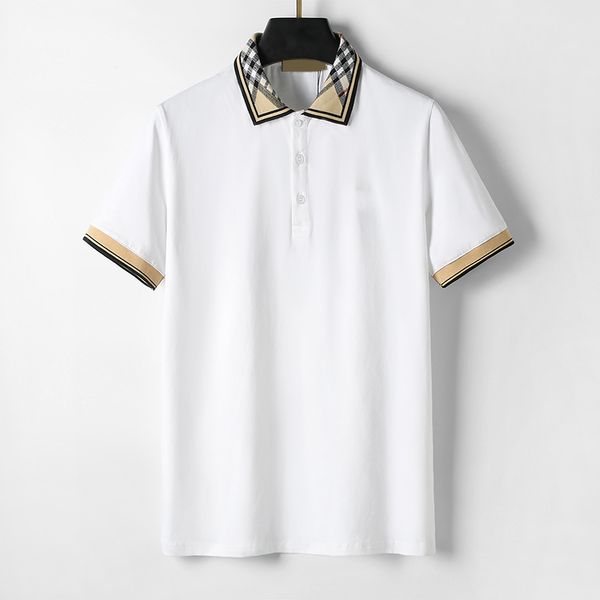 23 mens stylist polo shirts luxury men's polos designer clothing short sleeves fashion summer t-shirts striped lattice shirt casual tee, White;black
23 mens stylist polo shirts luxury men's polos designer clothing short sleeves fashion summer t-shirts striped lattice shirt casual tee, White;black