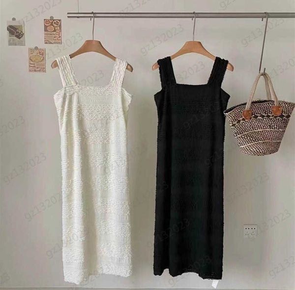 brand dresses lace embellishments solid color sleeveless sundress dress square collar straight version french casual maxiskit summer dresses, Black;gray
brand dresses lace embellishments solid color sleeveless sundress dress square collar straight version french casual maxiskit summer dresses, Black;gray