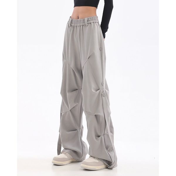 women's pants s grey pleated trousers y2k casual wome's wide leg elastic waist 2023 spring korean streetwear oversized high jogger, Black;white
women's pants s grey pleated trousers y2k casual wome's wide leg elastic waist 2023 spring korean streetwear oversized high jogger, Black;white