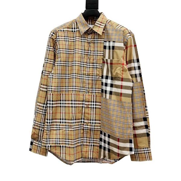 burbrerys plaid shirt babel's classic patchwork striped long sleeve men's, White;black
burbrerys plaid shirt babel's classic patchwork striped long sleeve men's, White;black