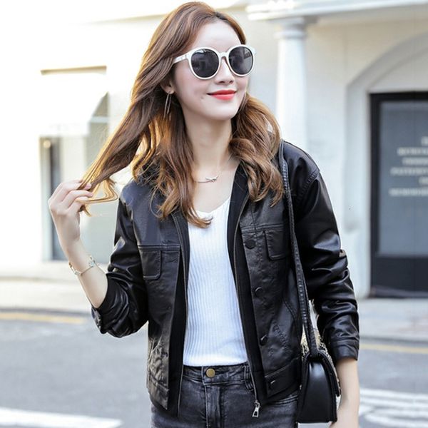 women's jackets women motorbiker leather jacket spring autumn fashion splice hooded loose short coat split casual outerwear female 2303, Black;brown
women's jackets women motorbiker leather jacket spring autumn fashion splice hooded loose short coat split casual outerwear female 2303, Black;brown