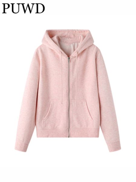 women's jackets puwd loose pink hooded zipperup plush jacket coat 2023 spring fashion ladies long sleeves vintage women chic outwears 2, Black;brown
women's jackets puwd loose pink hooded zipperup plush jacket coat 2023 spring fashion ladies long sleeves vintage women chic outwears 2, Black;brown