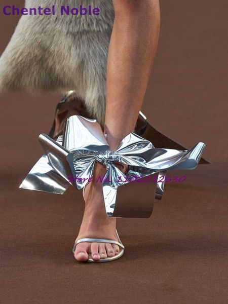 sliver oversized bow sandals round toe open thin high heels stilettos summer fashion women shoes catwalk party 0324, Black
sliver oversized bow sandals round toe open thin high heels stilettos summer fashion women shoes catwalk party 0324, Black