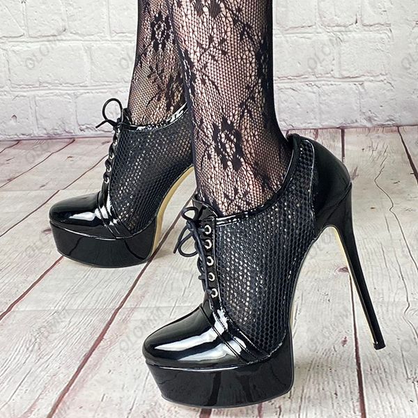 olomm new fashion women platform pumps air mesh stiletto heels round toe pretty black party shoes ladies us size 5-20
olomm new fashion women platform pumps air mesh stiletto heels round toe pretty black party shoes ladies us size 5-20