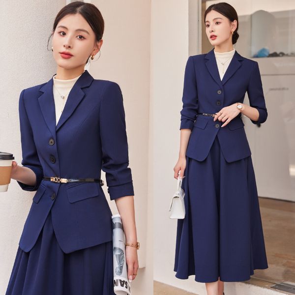 two piece dress spring autumn office lady skirt set suit blazers casual and aline midlegth temperament twopiece 230324, White
two piece dress spring autumn office lady skirt set suit blazers casual and aline midlegth temperament twopiece 230324, White