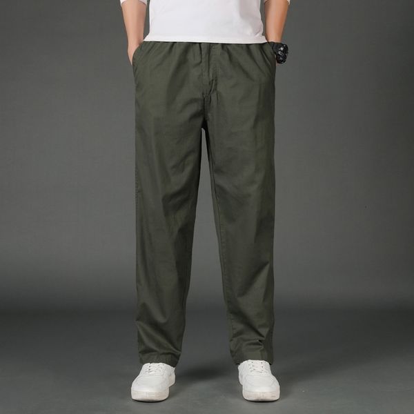 men's pants summer large size straight fit big sizes 5xl wide leg cotton black cargo work vintage trousers male l230323
men's pants summer large size straight fit big sizes 5xl wide leg cotton black cargo work vintage trousers male l230323