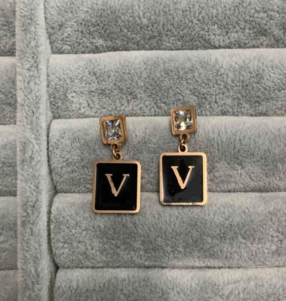 rose gold titanium steel stud black square pendant single drill women designer earrings fashion jewelry4520601, Golden;silver
rose gold titanium steel stud black square pendant single drill women designer earrings fashion jewelry4520601, Golden;silver