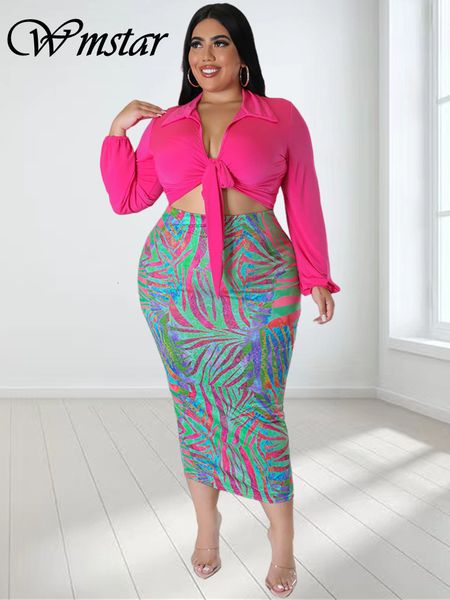 women's plus size pants wmstar dress sets clothing two piece set crop bow and skirts summer in outfits wholesale drop 230324, Black
women's plus size pants wmstar dress sets clothing two piece set crop bow and skirts summer in outfits wholesale drop 230324, Black