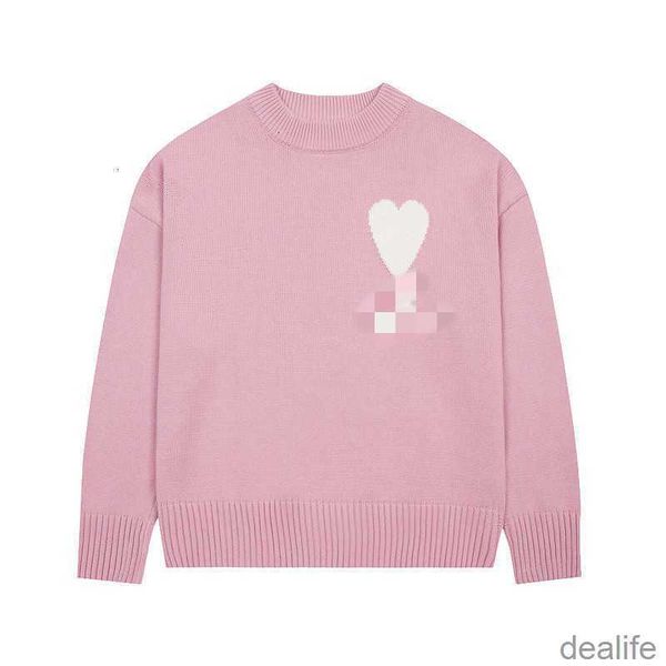 men's sweaters designer winter amis macaron crew neck letter love jacquard couple wool blended peach heart for men and women rsqi, White;black
men's sweaters designer winter amis macaron crew neck letter love jacquard couple wool blended peach heart for men and women rsqi, White;black