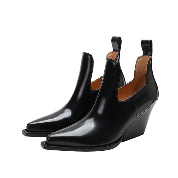 boots pointed toe autumn shoes slip on fashion women footwear dress shoes for girls chunky heel ankle boots short boots lady 230324, Black
boots pointed toe autumn shoes slip on fashion women footwear dress shoes for girls chunky heel ankle boots short boots lady 230324, Black