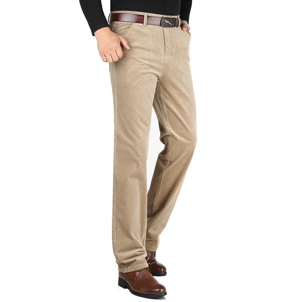 men's pants autumn winter thick corduroy trousers mens business casual solid waist straight loose long stretch 230324, Black
men's pants autumn winter thick corduroy trousers mens business casual solid waist straight loose long stretch 230324, Black