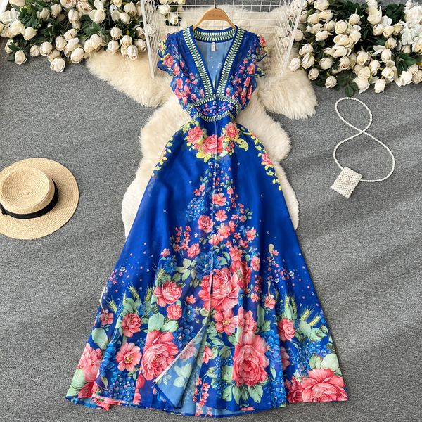 summer v-neck ethnic retro printed dress with sleeveless waistband a-line over knee fairy large swing skirt, Black;gray
summer v-neck ethnic retro printed dress with sleeveless waistband a-line over knee fairy large swing skirt, Black;gray