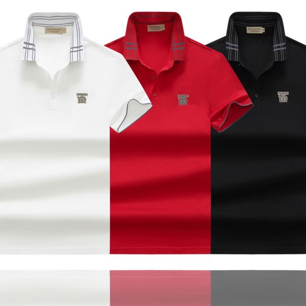 mens polos fashion burrerys mens designer european station polo neck short sleeve casual t shirt classic solid tb letter embroidery pohomme, White;black
mens polos fashion burrerys mens designer european station polo neck short sleeve casual t shirt classic solid tb letter embroidery pohomme, White;black